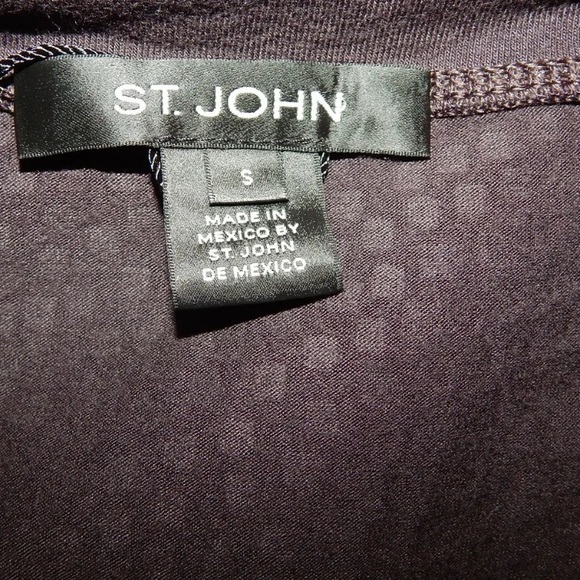 New St John sz S Brown Gold Bronze 100% Paillette Shell Tank - Picture 3 of 5